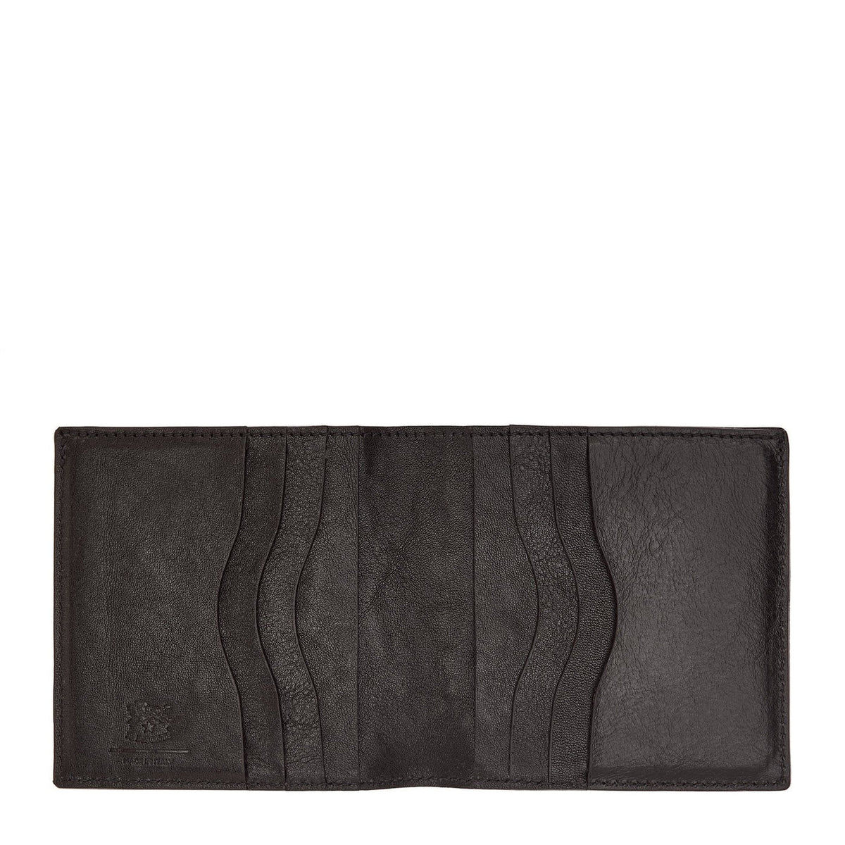 Il Bisonte Galileo Bi Fold Wallet- Black