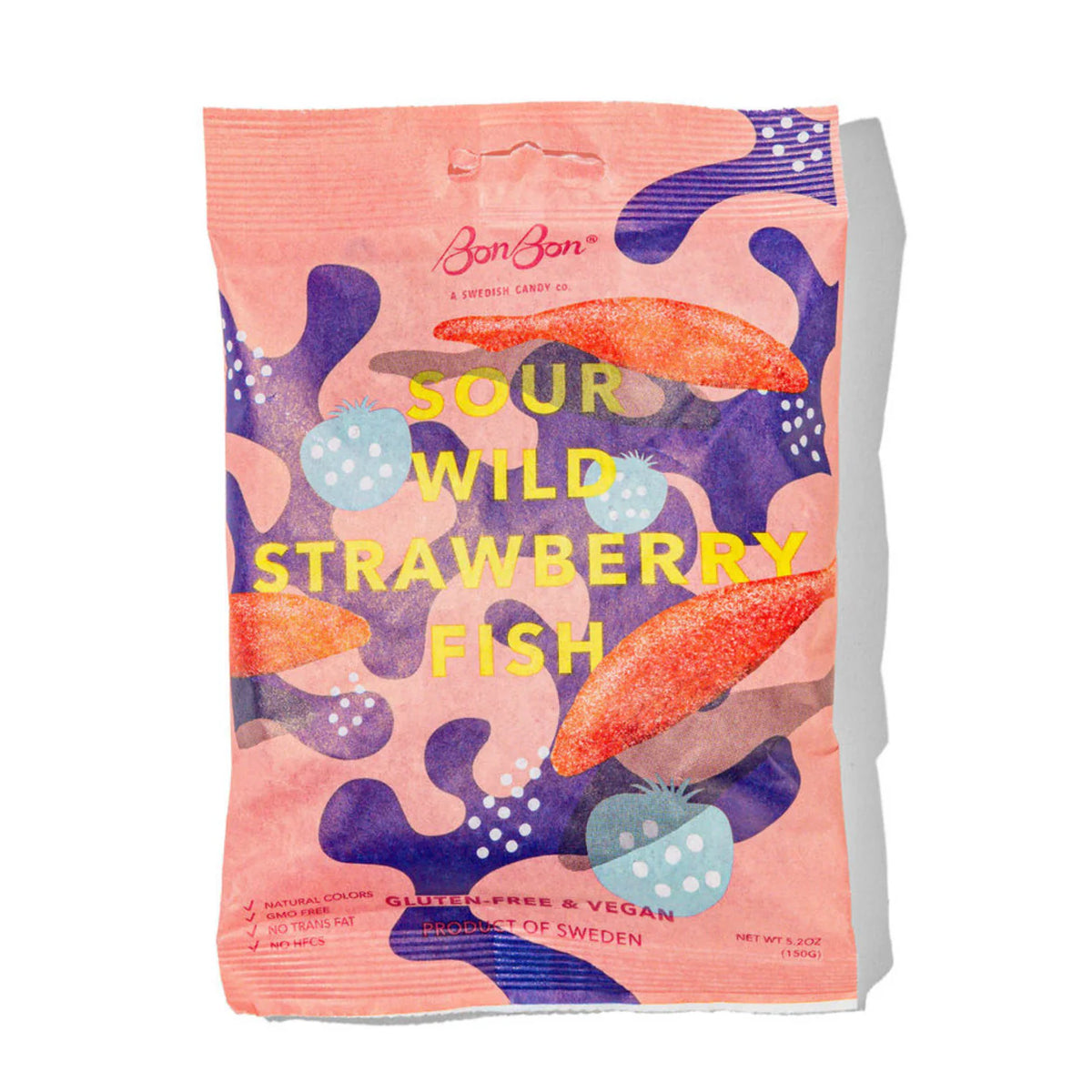 BonBon NYC Sour Wild Strawberry Fish