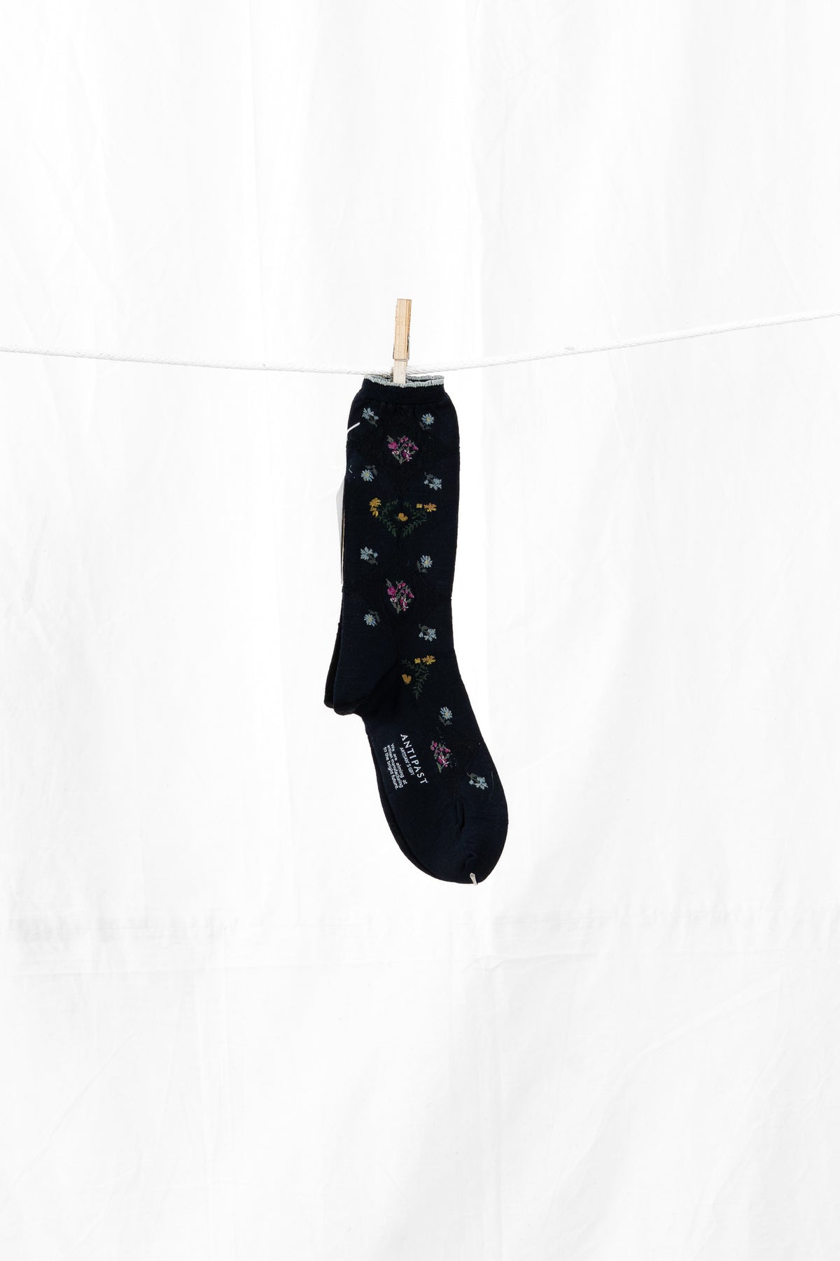Antipast Diamond Flower Women's Socks - Navy