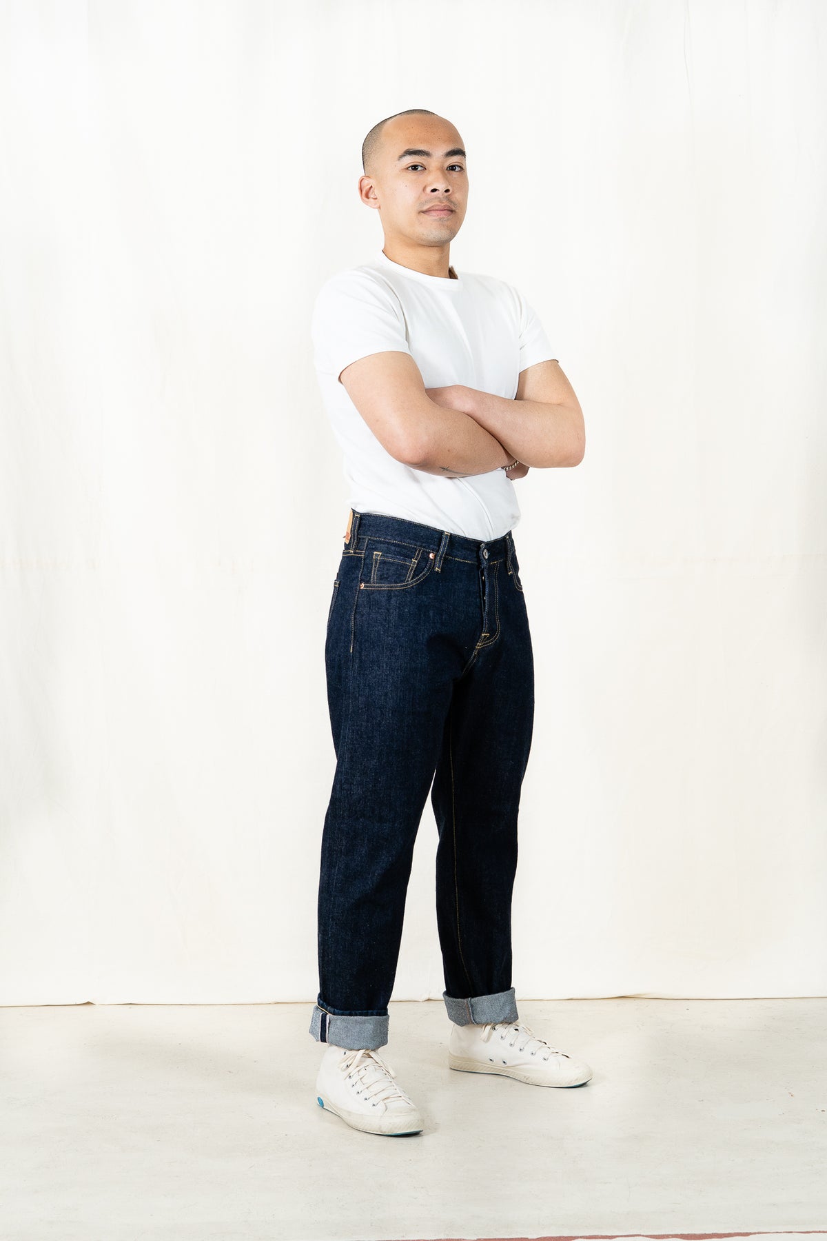 C.O.F. Studio M5 Straight Kuroki Rinsed Denim