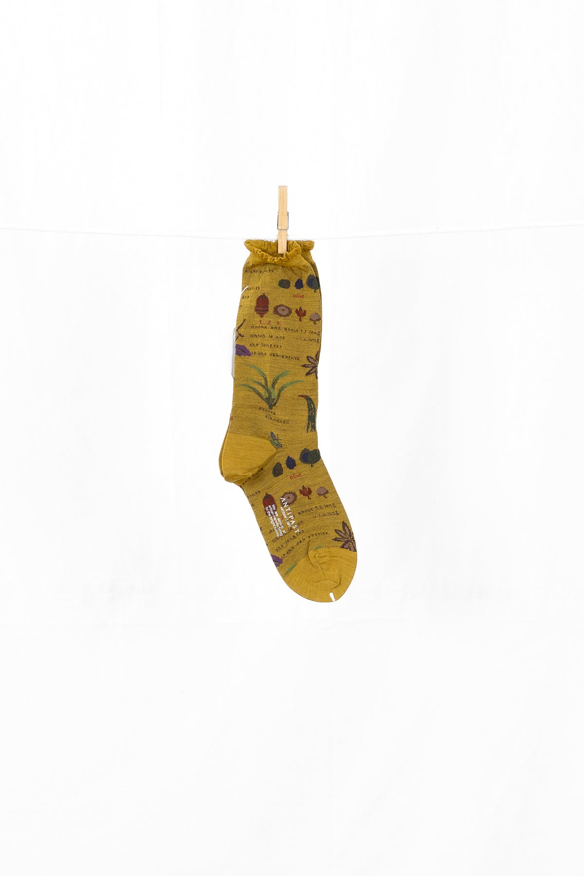 Antipast Botanical XV Women's Socks - Mustard