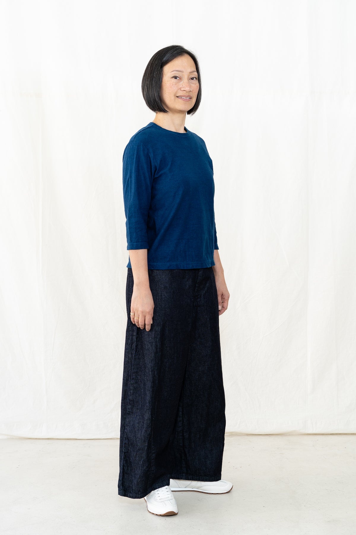 TEZOMEYA Women's 3/4 Sleeve Box Tee