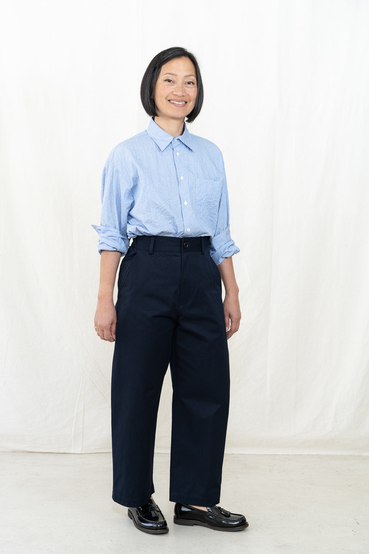 NICHOLSON & NICHOLSON Ecru-Chino Pants