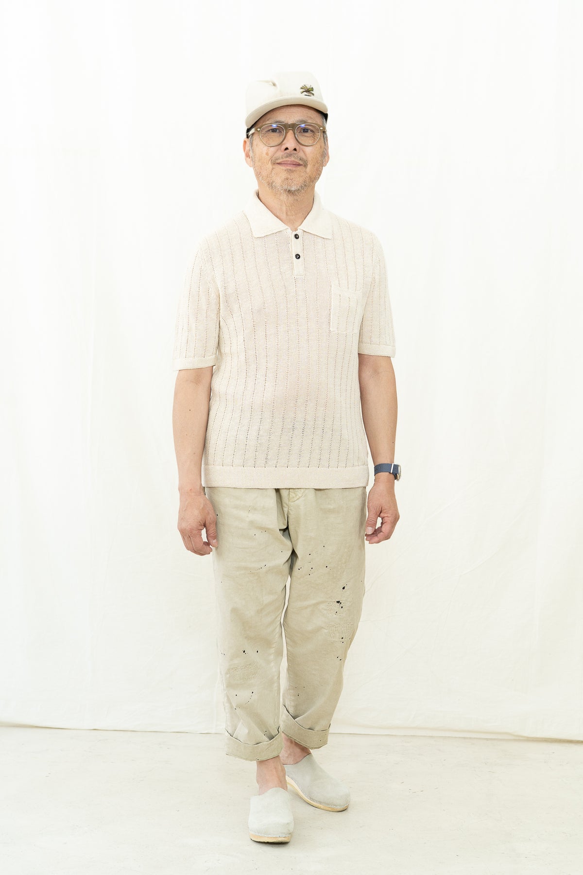 Casa Isaac CC15 Linen Polo Shirt