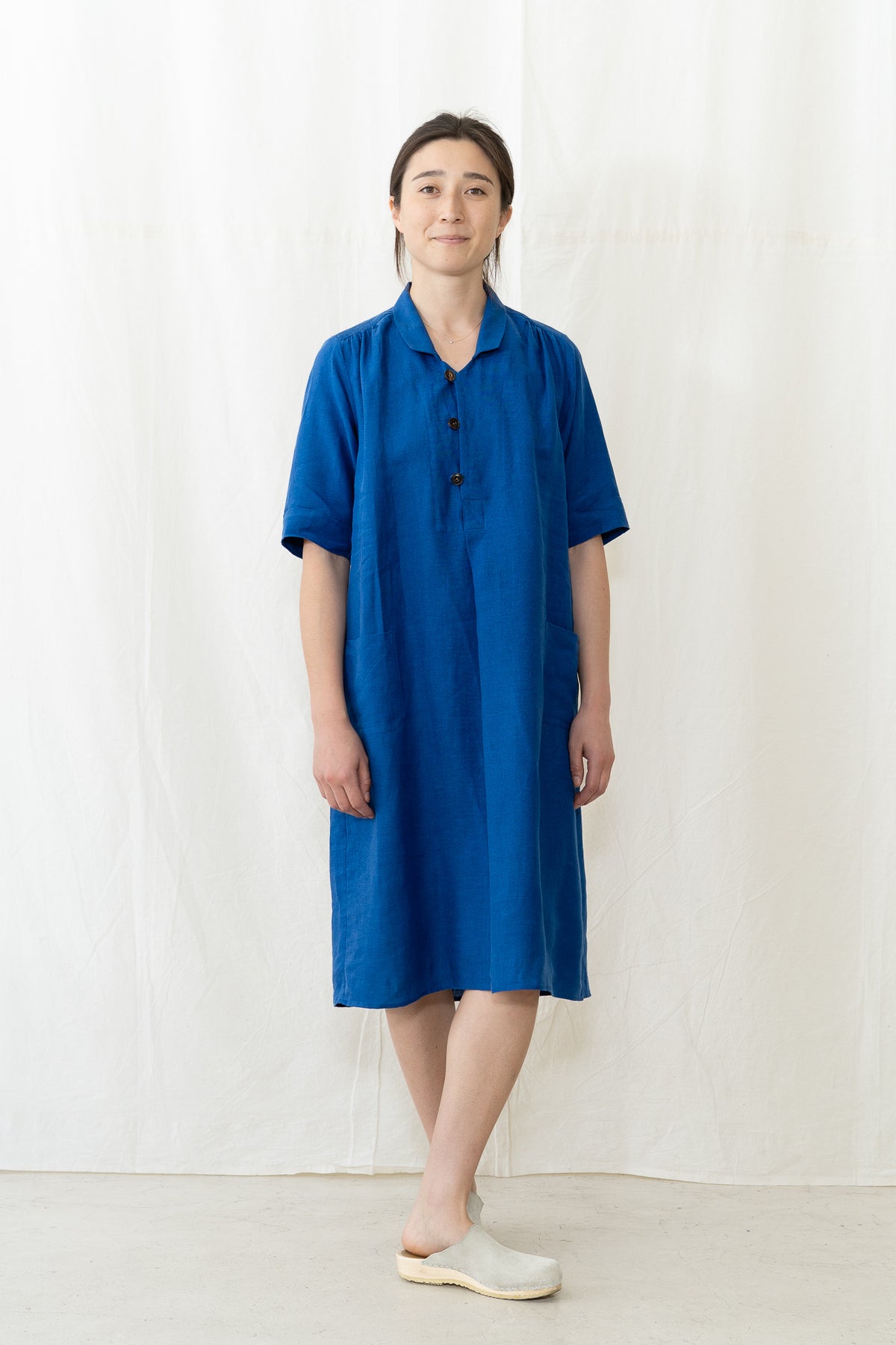 HYE SUN MUN Irina Dress in Azure Blue