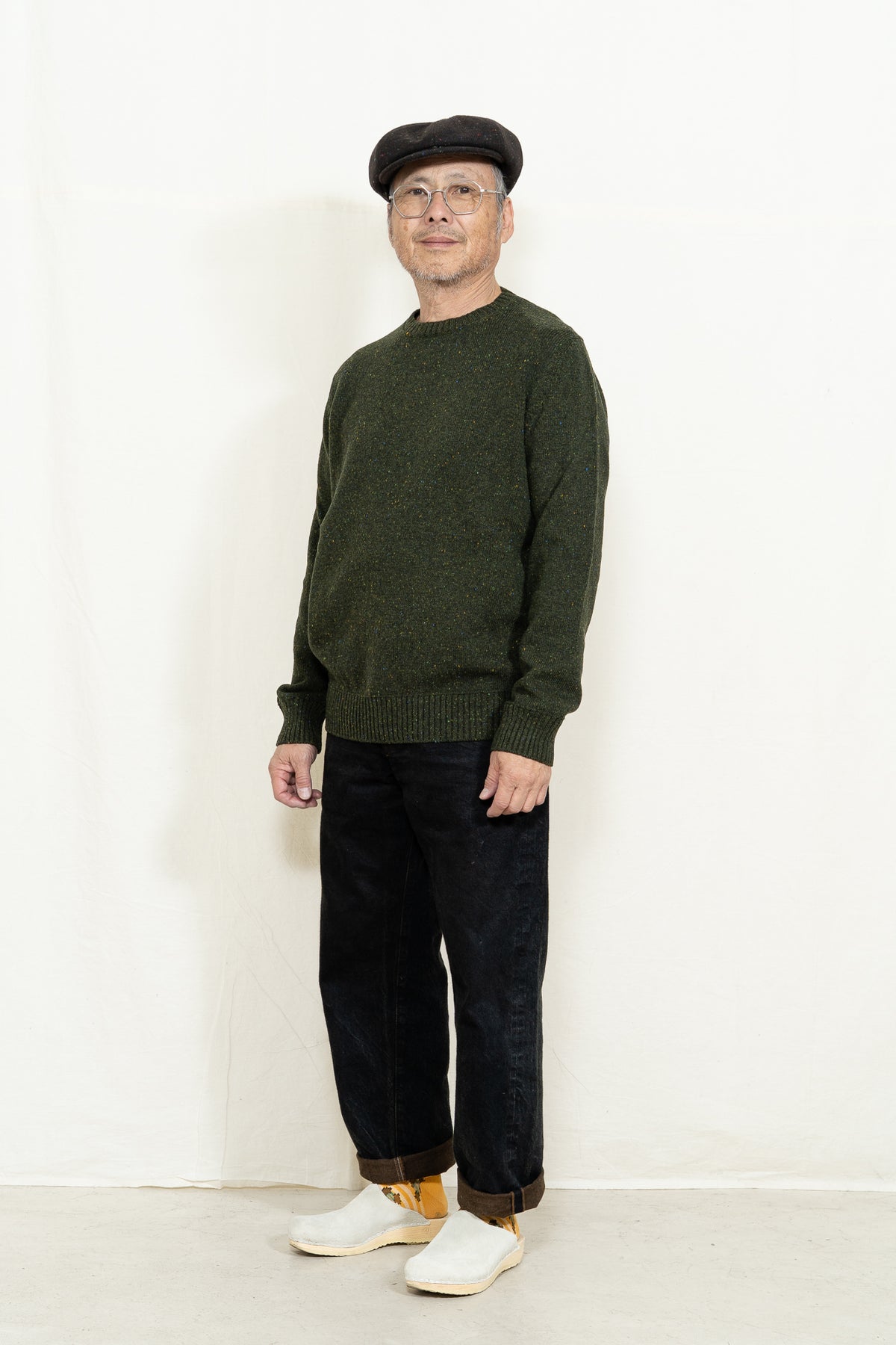 Casa Isaac ART. CC34 L/S Crewneck in Green