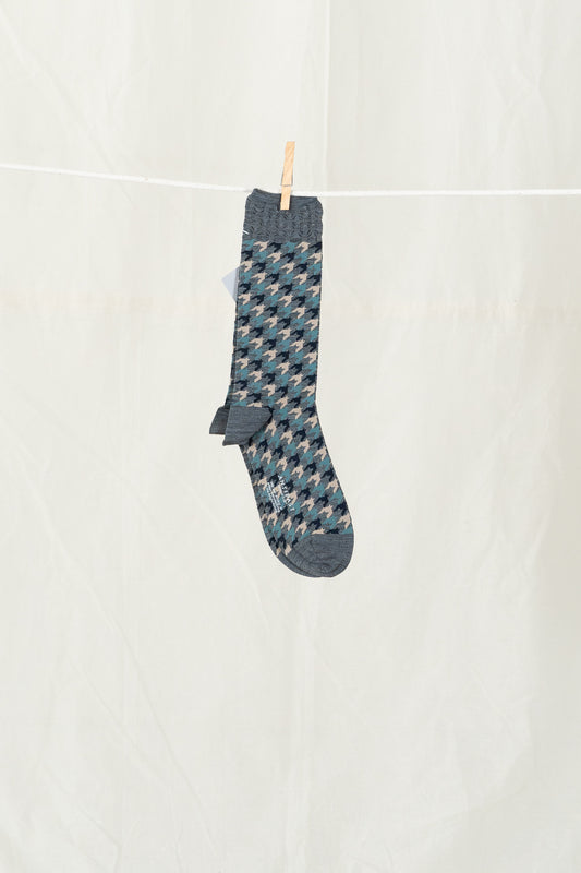 Antipast Chidori Men's Socks - Mix Grey