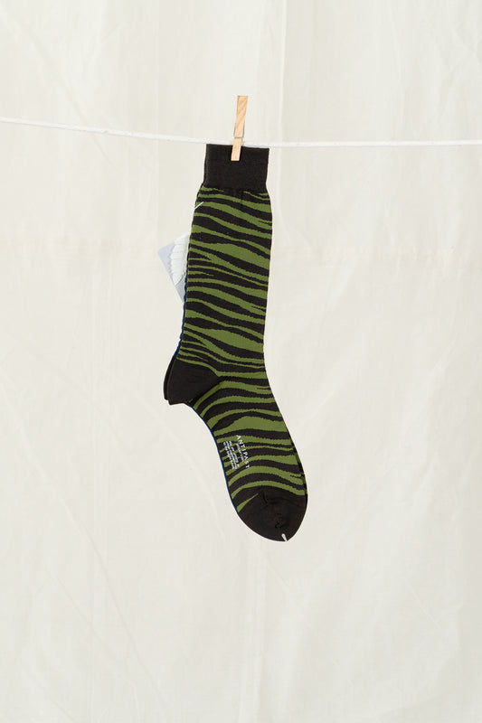 Antipast Zebra Men's Socks - Dark Brown