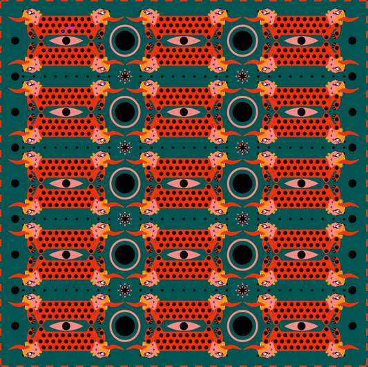 MUR Orange Tiger Bandana