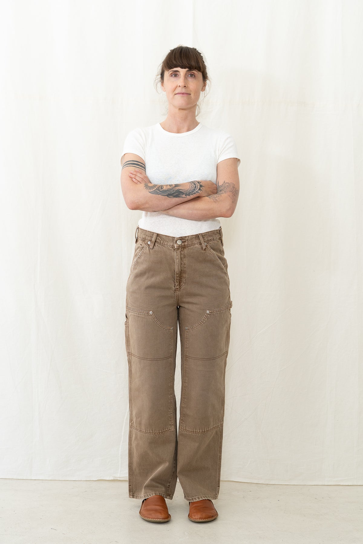 DALA Dove Carpenter Pant in Oak Brown