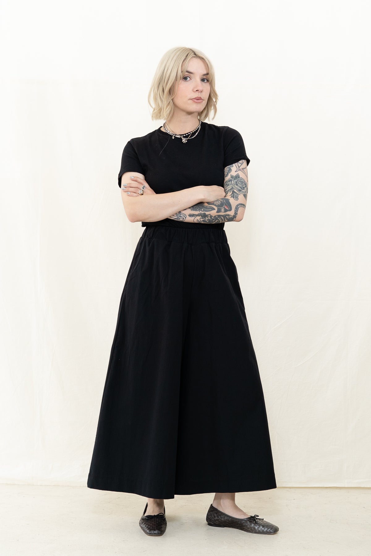 Beaumont Organic Mazu Poplin Pant in Black