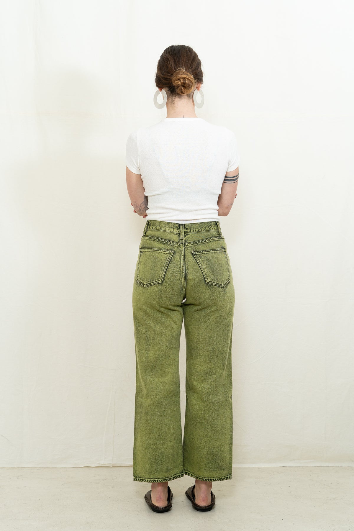 SAYAKA DAVIS Dad Fit Denim in Cactus