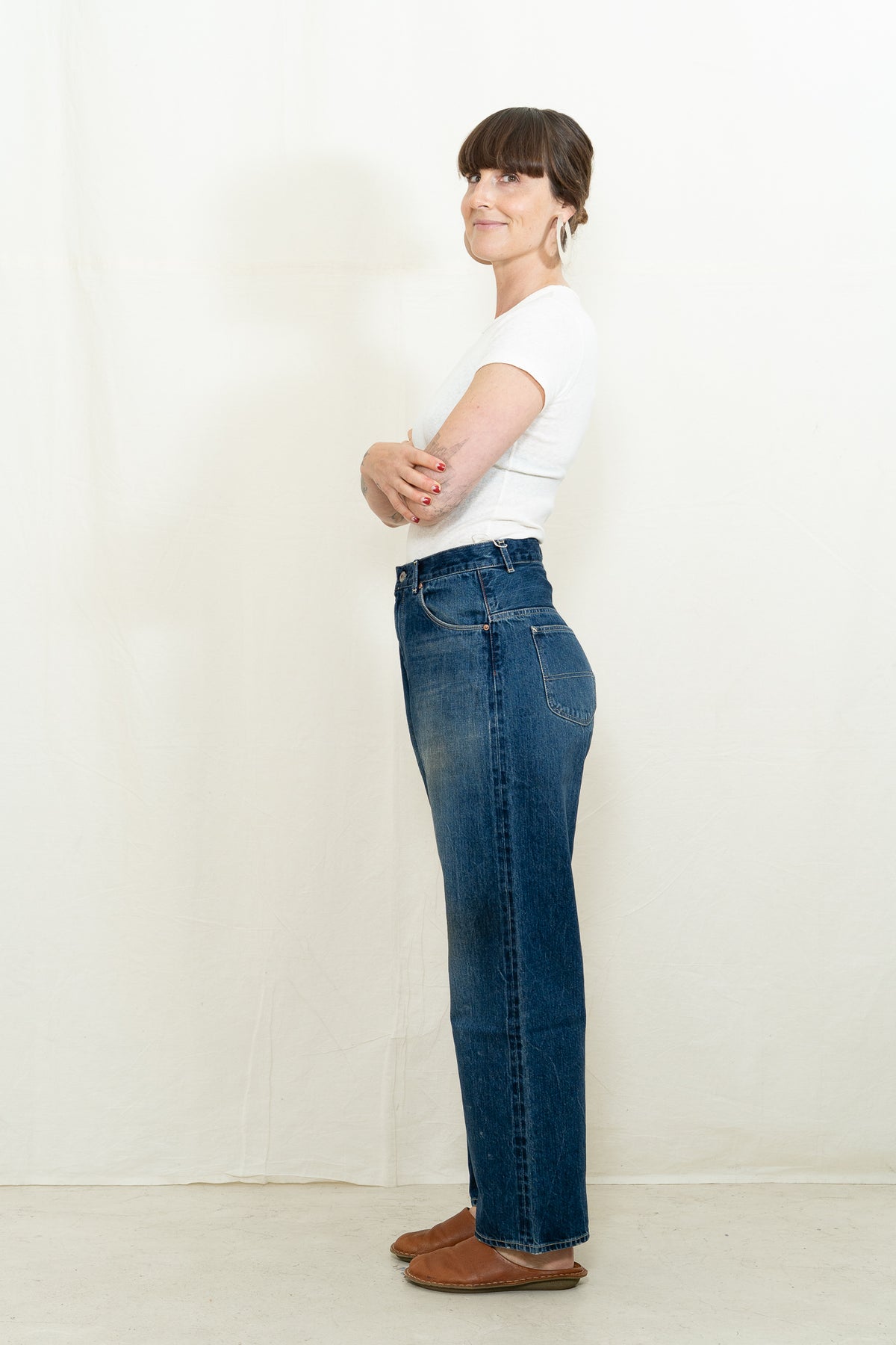 Chimala Denim Ranch Pants in Dark Wash