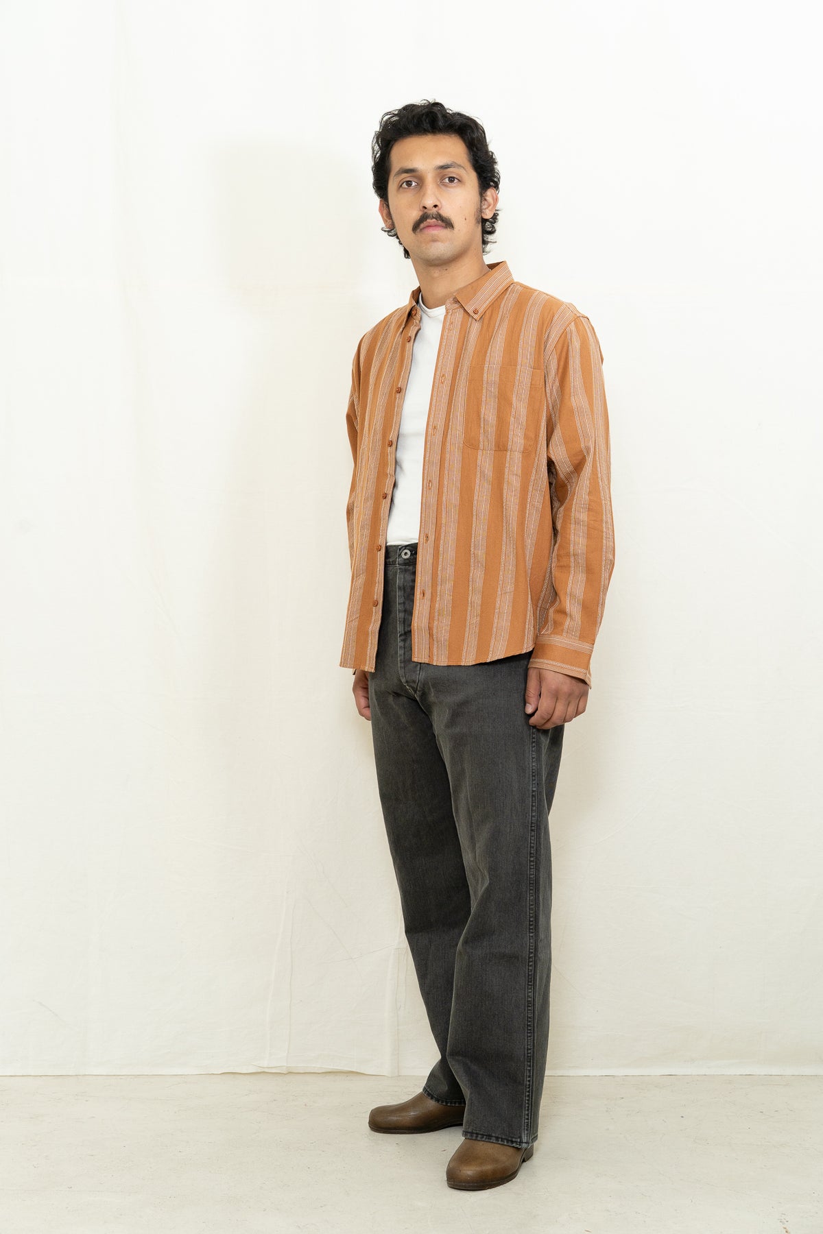 Far Afield Cornell Shirt in Asper Stripe