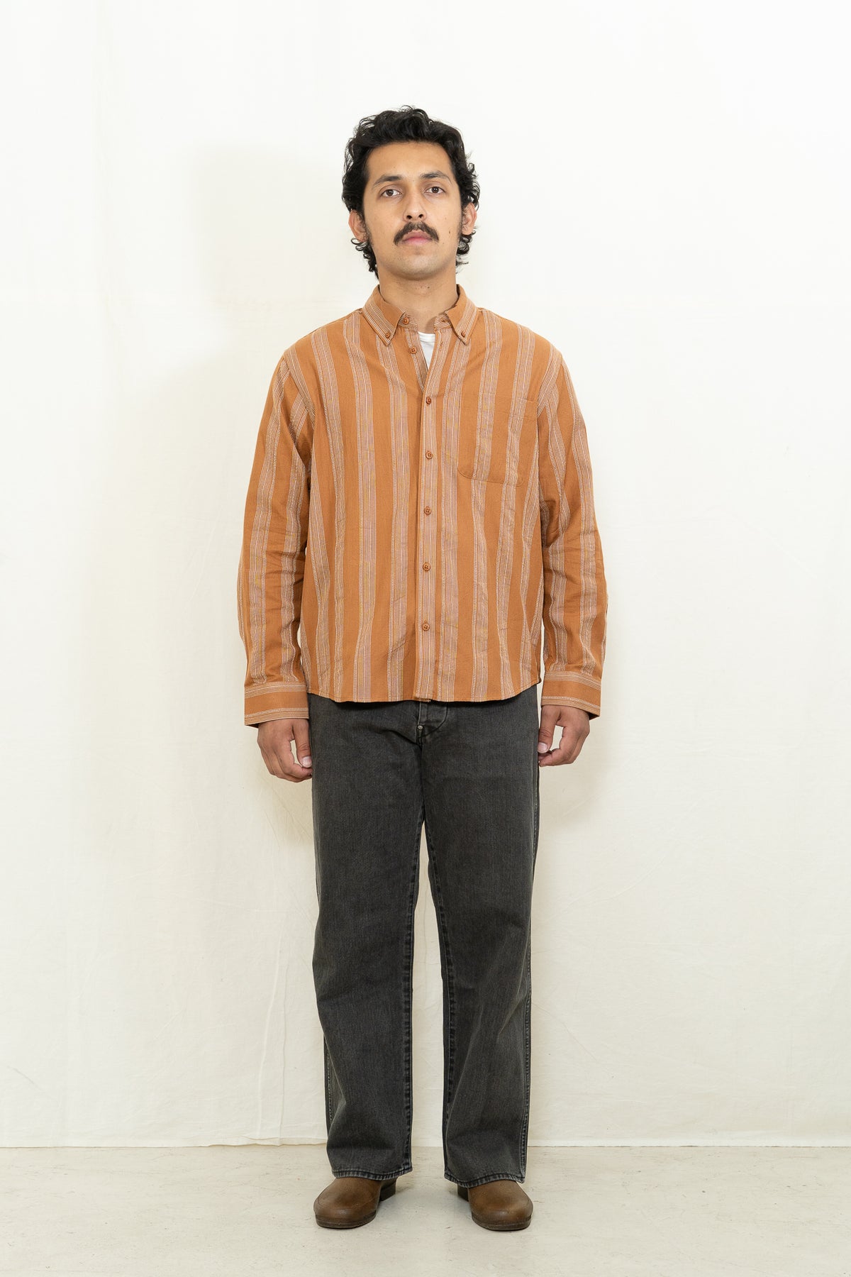 Far Afield Cornell Shirt in Asper Stripe