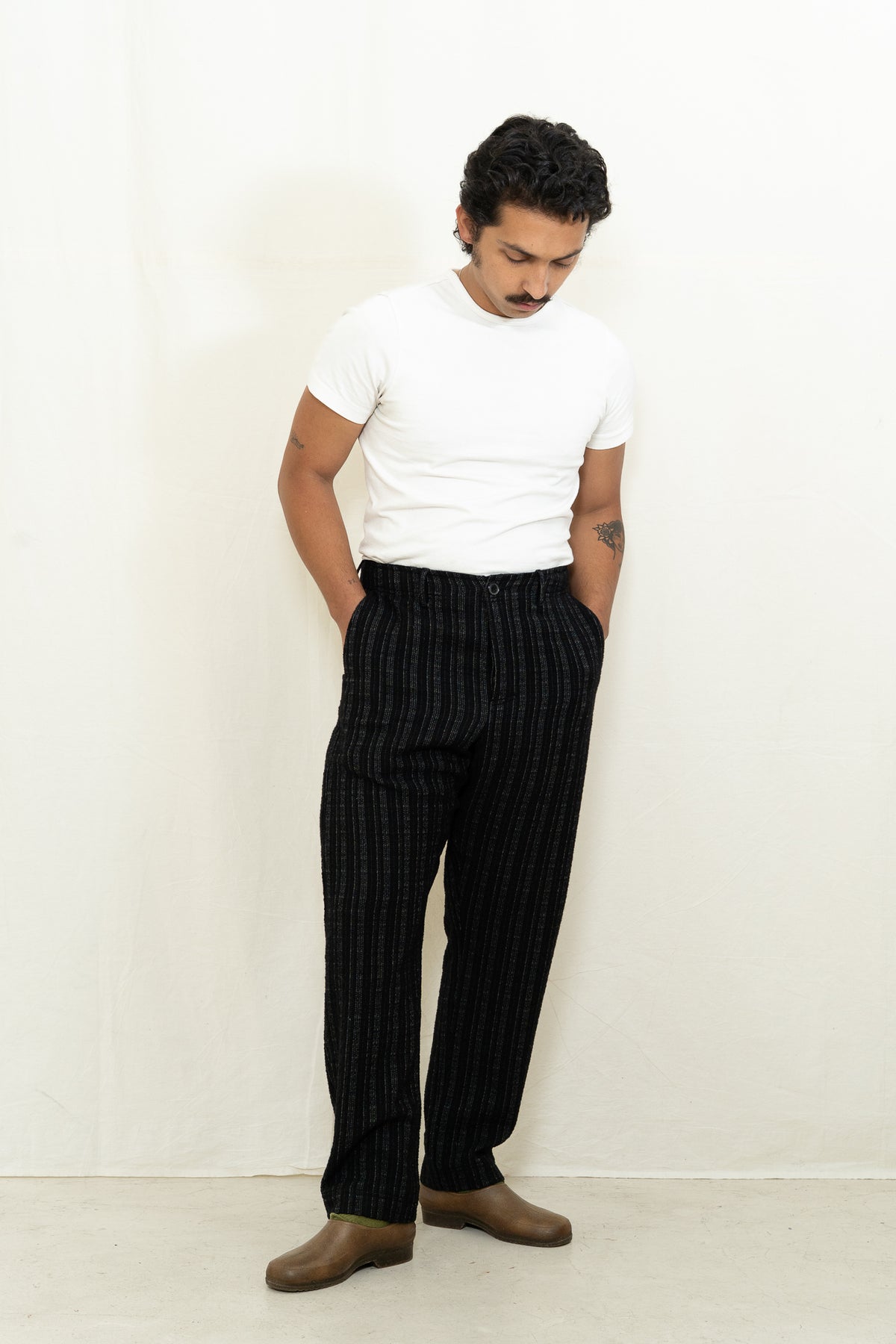 HANSEN Trygve Pant in Black 'n' White