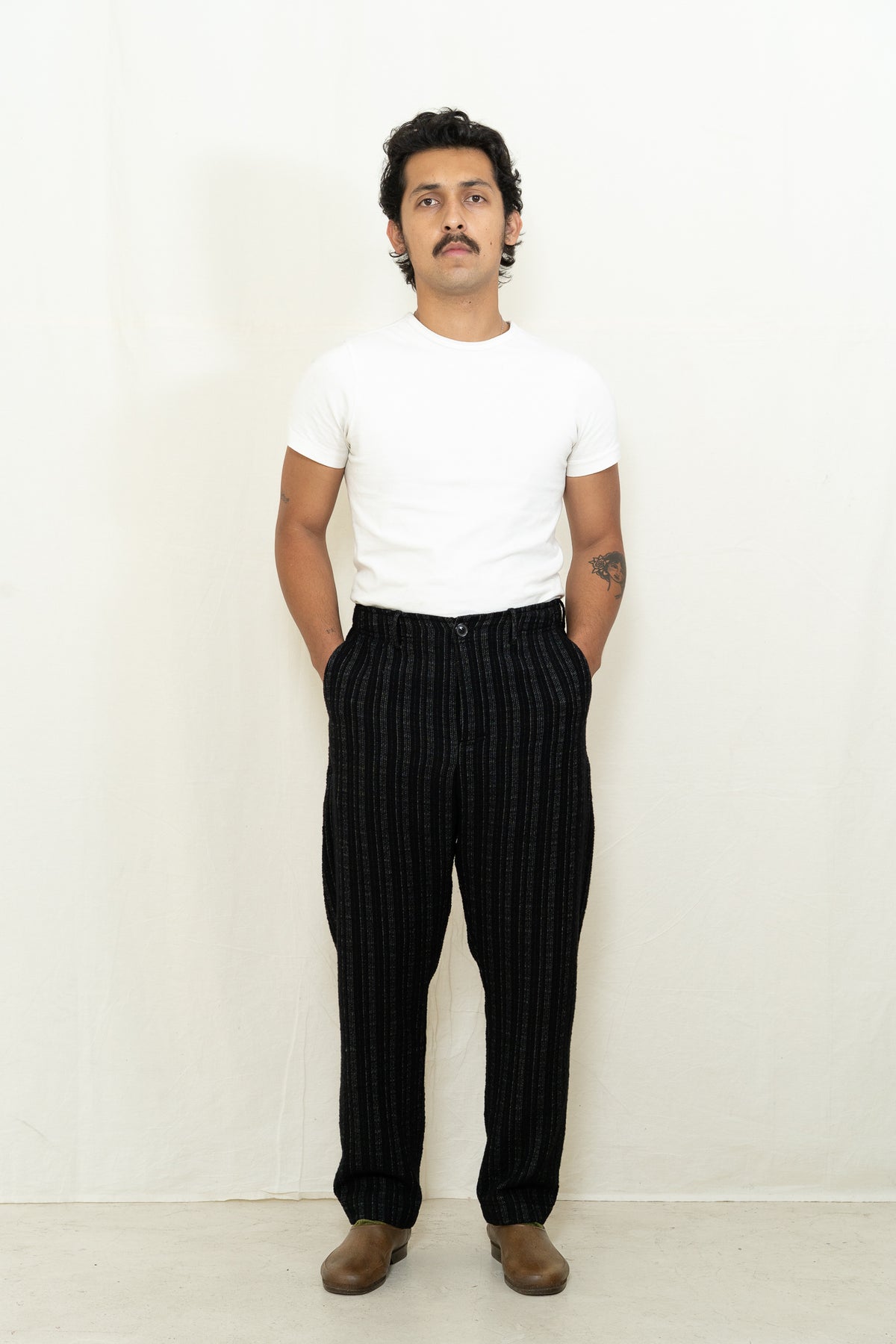 HANSEN Trygve Pant in Black 'n' White