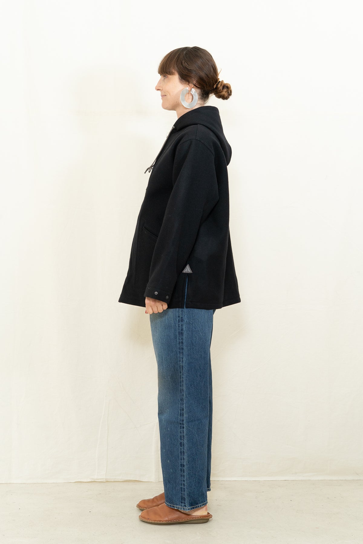 Chimala Double Melton Cadet Parka in Black