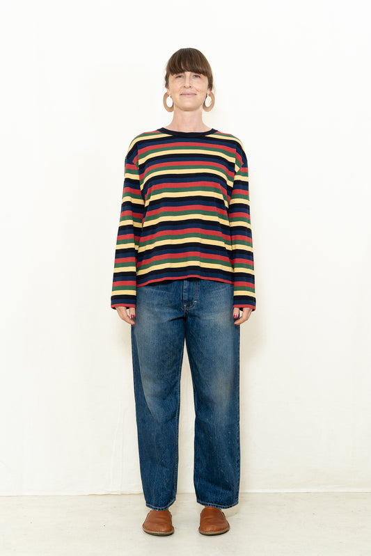 Thinking MU Multicolor Striped Emily T-Shirt