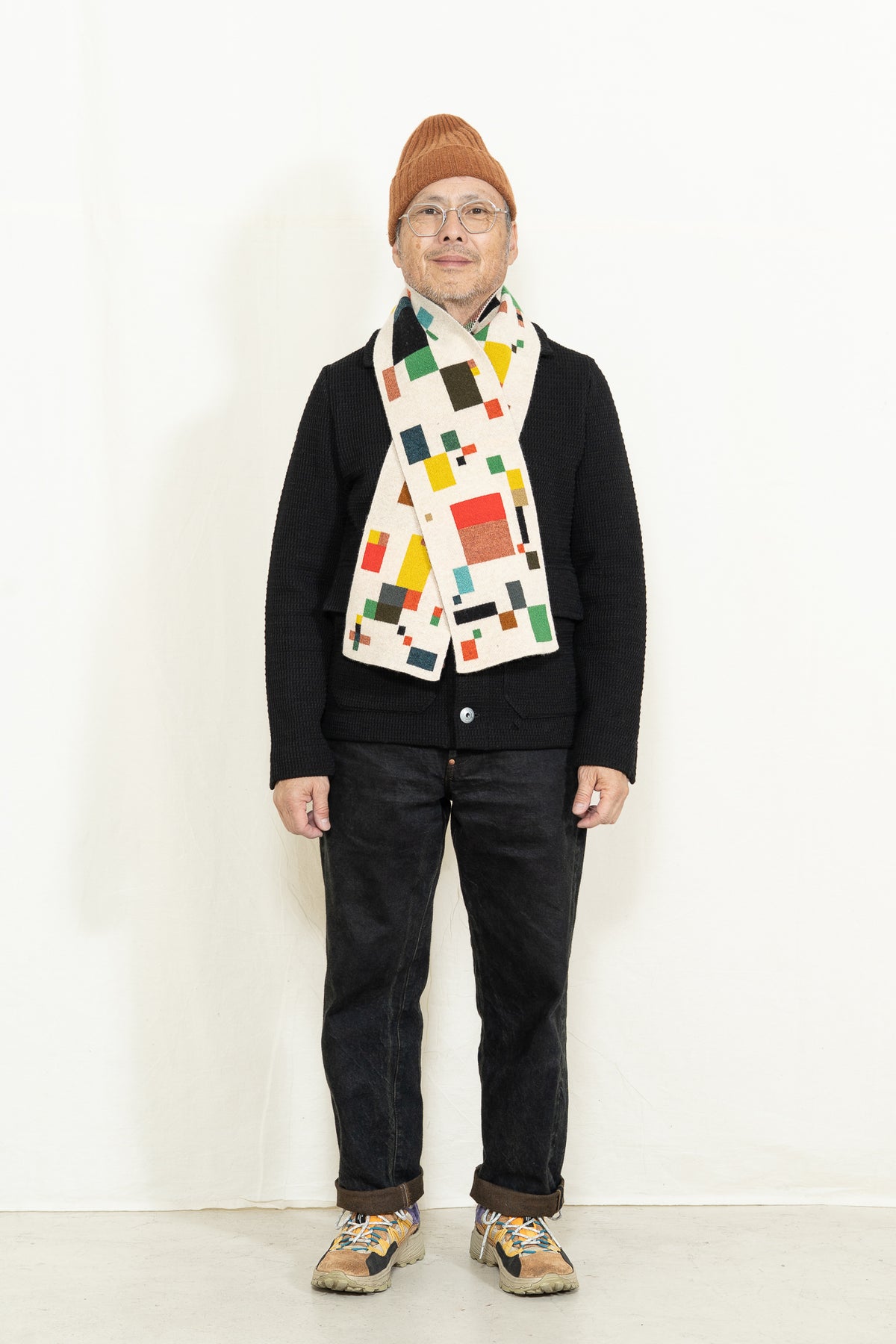 Jo Gordon Small Squares & Rectangles Scarf