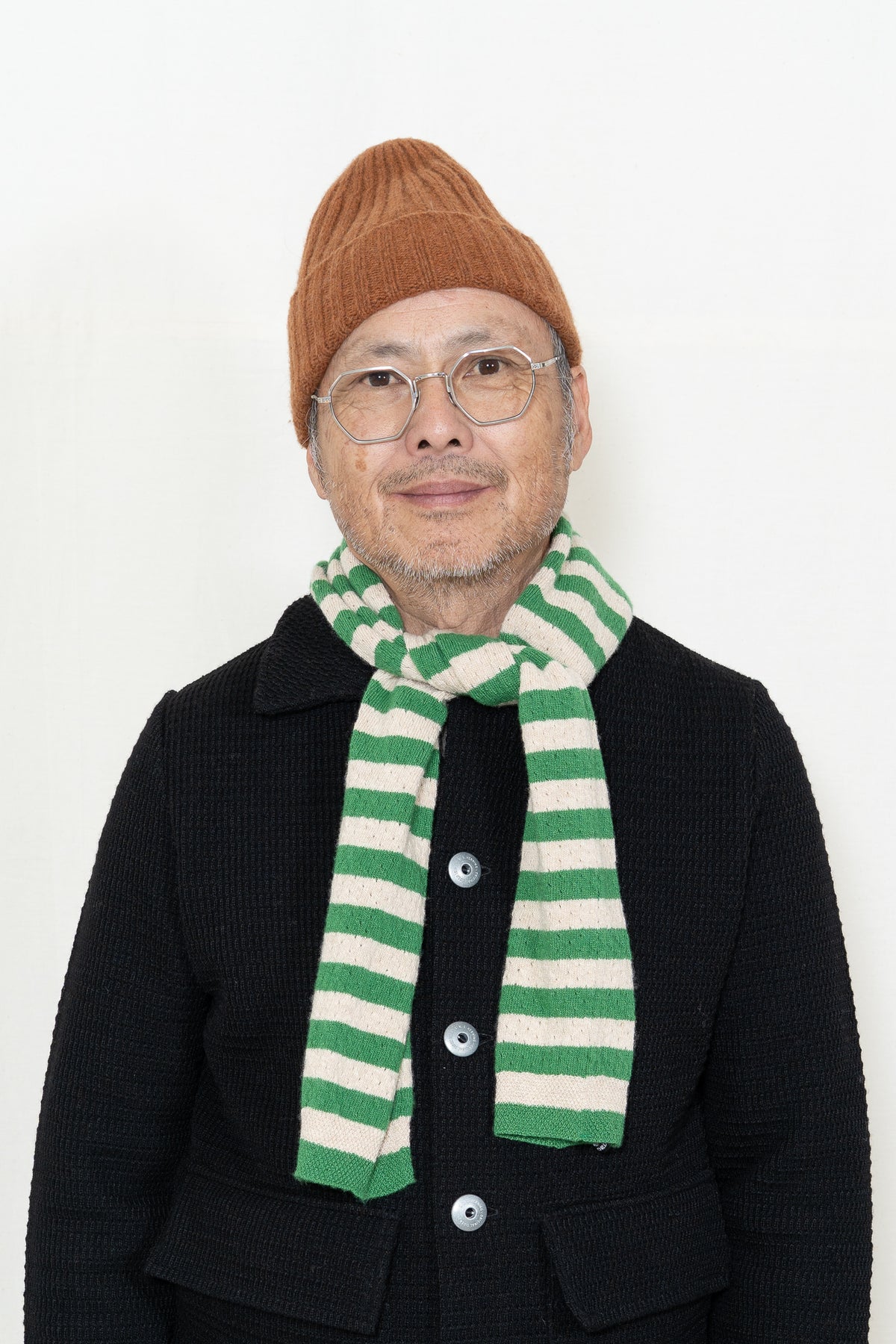 Jo Gordon Pointelle Scarf in Pagoda/Oatmeal