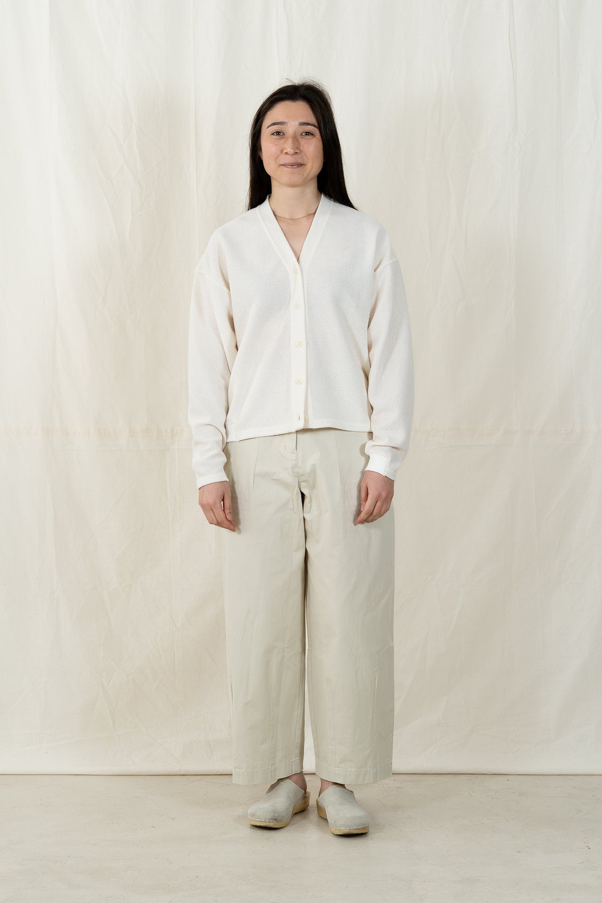 V::Room Cotton Mesh Cardigan