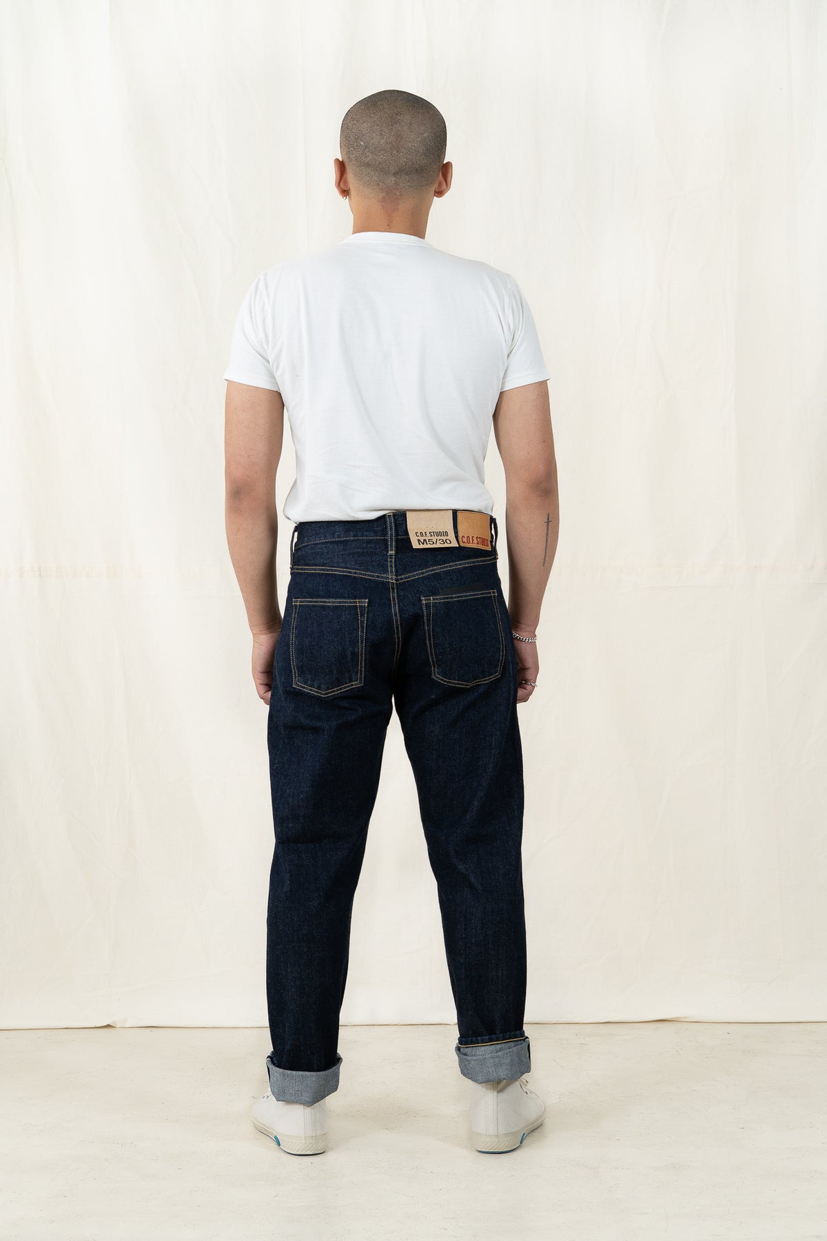 C.O.F. Studio M5 Straight Kuroki Rinsed Denim
