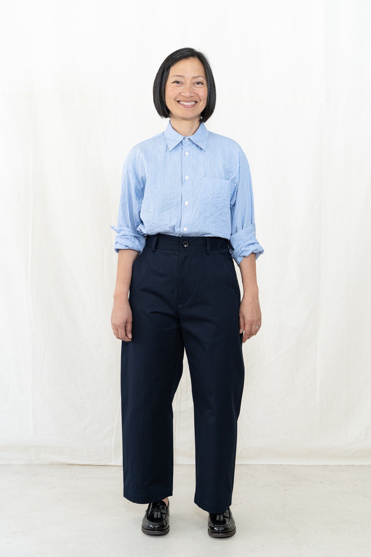 NICHOLSON & NICHOLSON Ecru-Chino Pants
