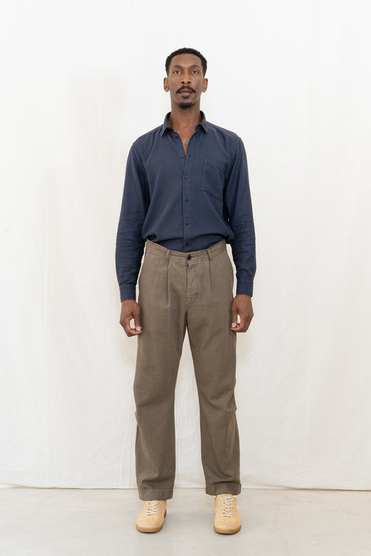 Hansen Karlo Wide Utility Trouser in Sage