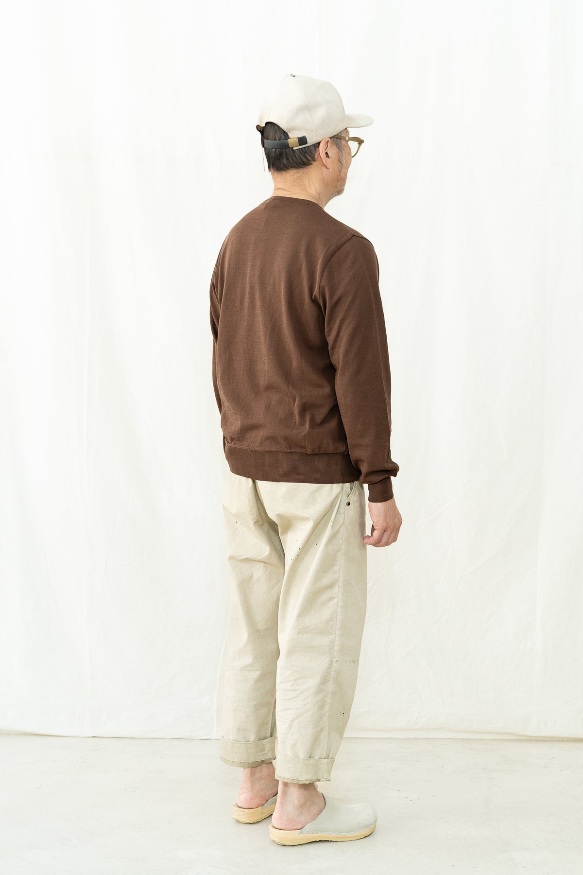 GRP TEC 1/14 Crepe Cotton Crewneck Sweater