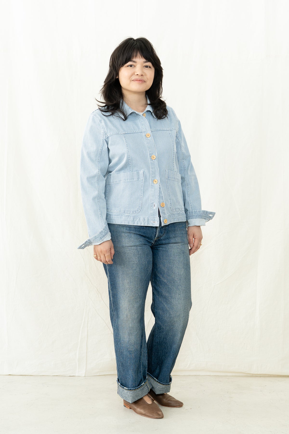 Armor-Lux Women's Striped Fisherman's Jacket