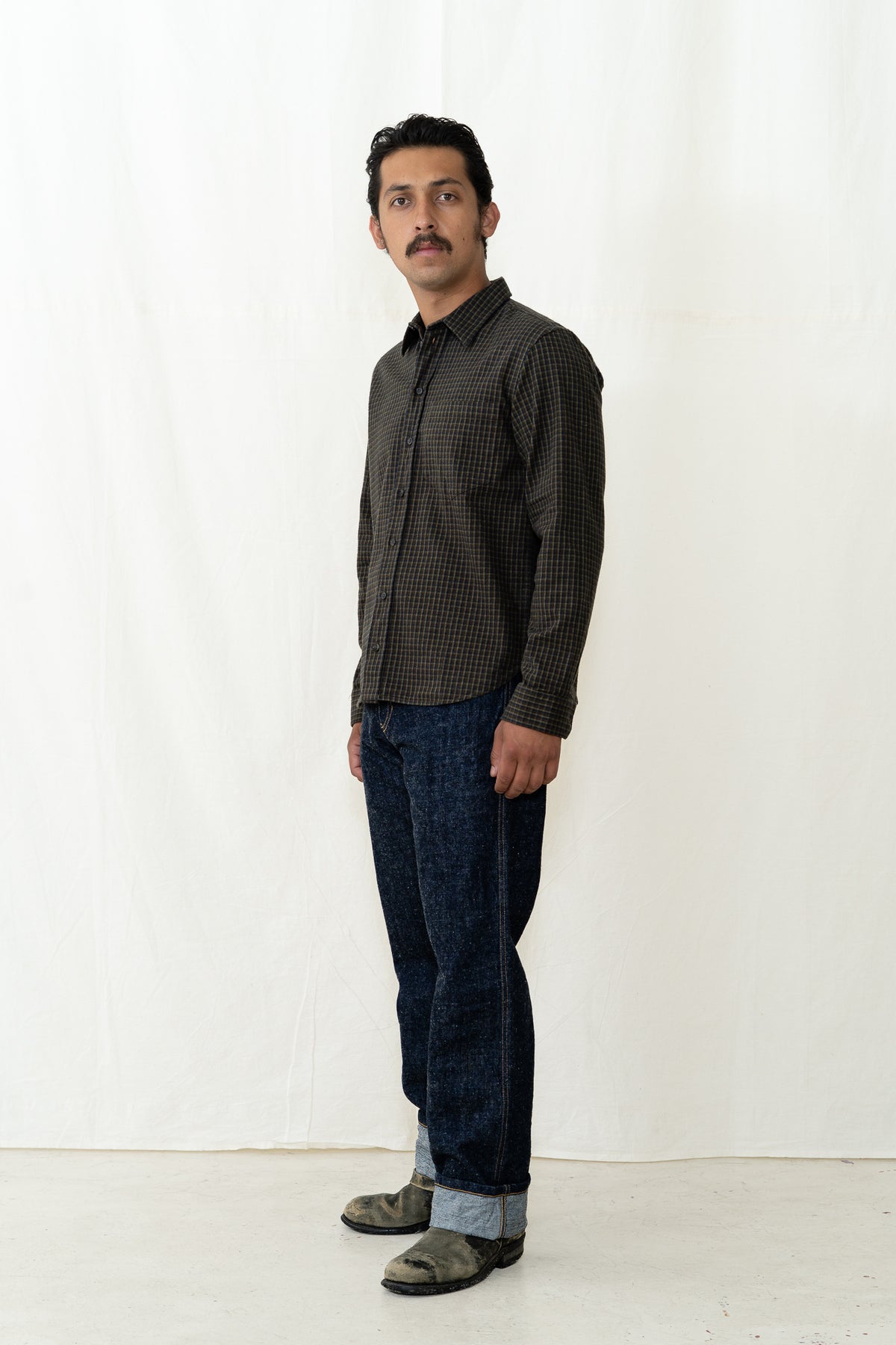HANSEN Raymond Shirt in Dark Check