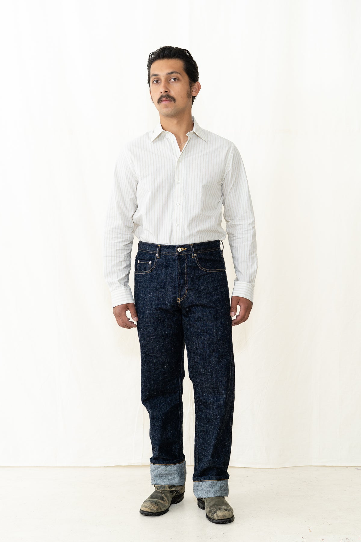HANSEN Henri Shirt in Yellow Stripes