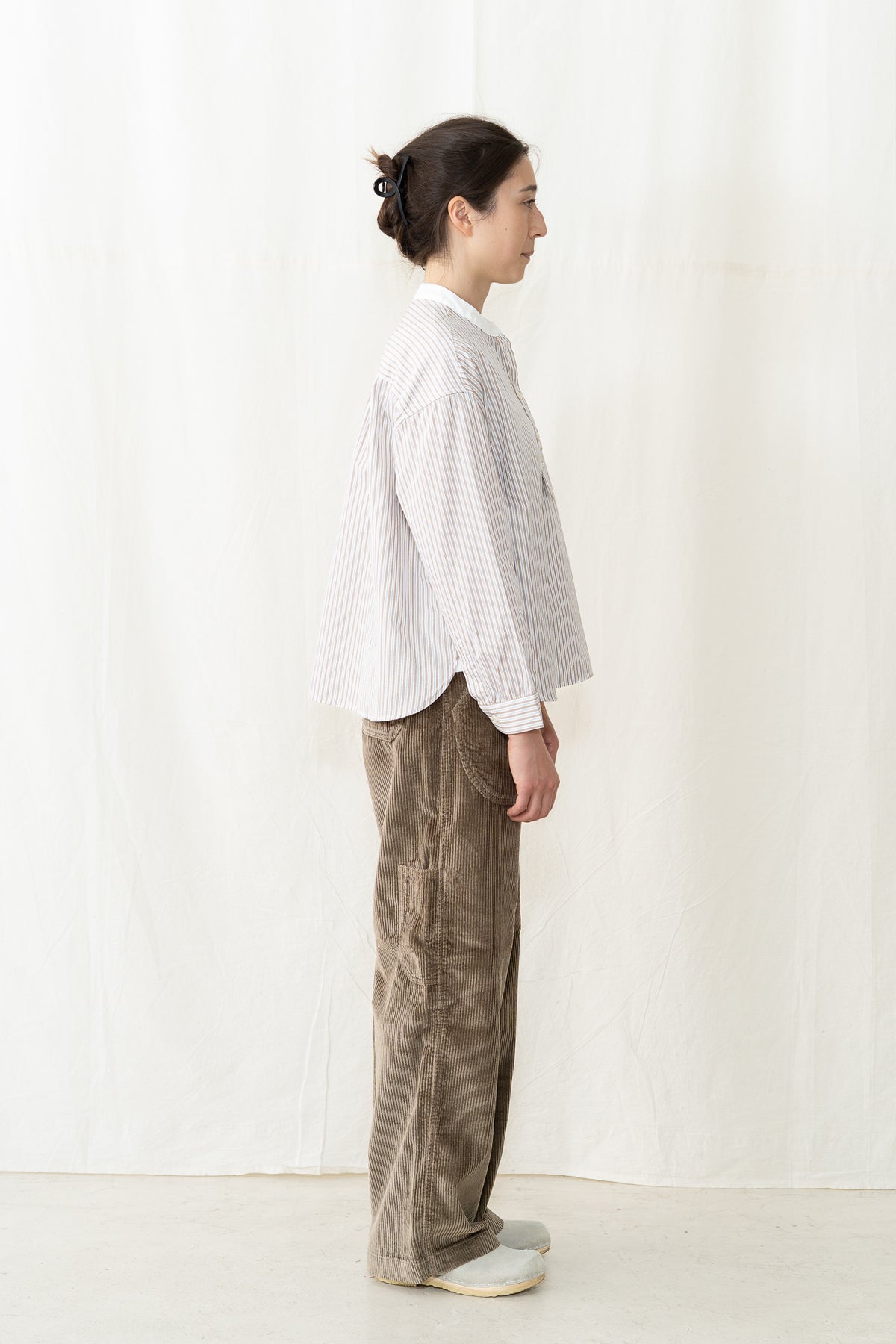 Peppino Peppino Type 185 Native Shirt in Brown Stripe
