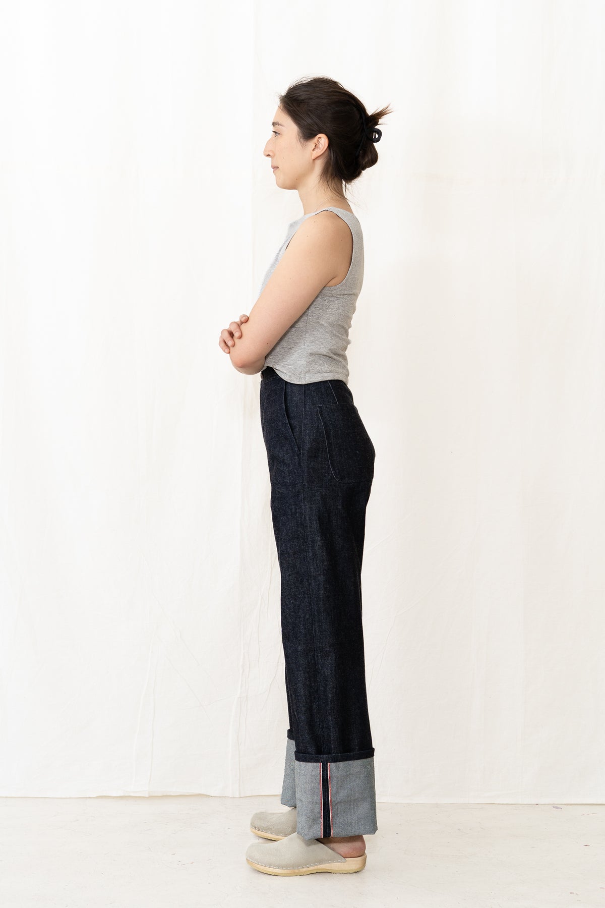 UQNATU Long Indigo Selvage Sailor Pant