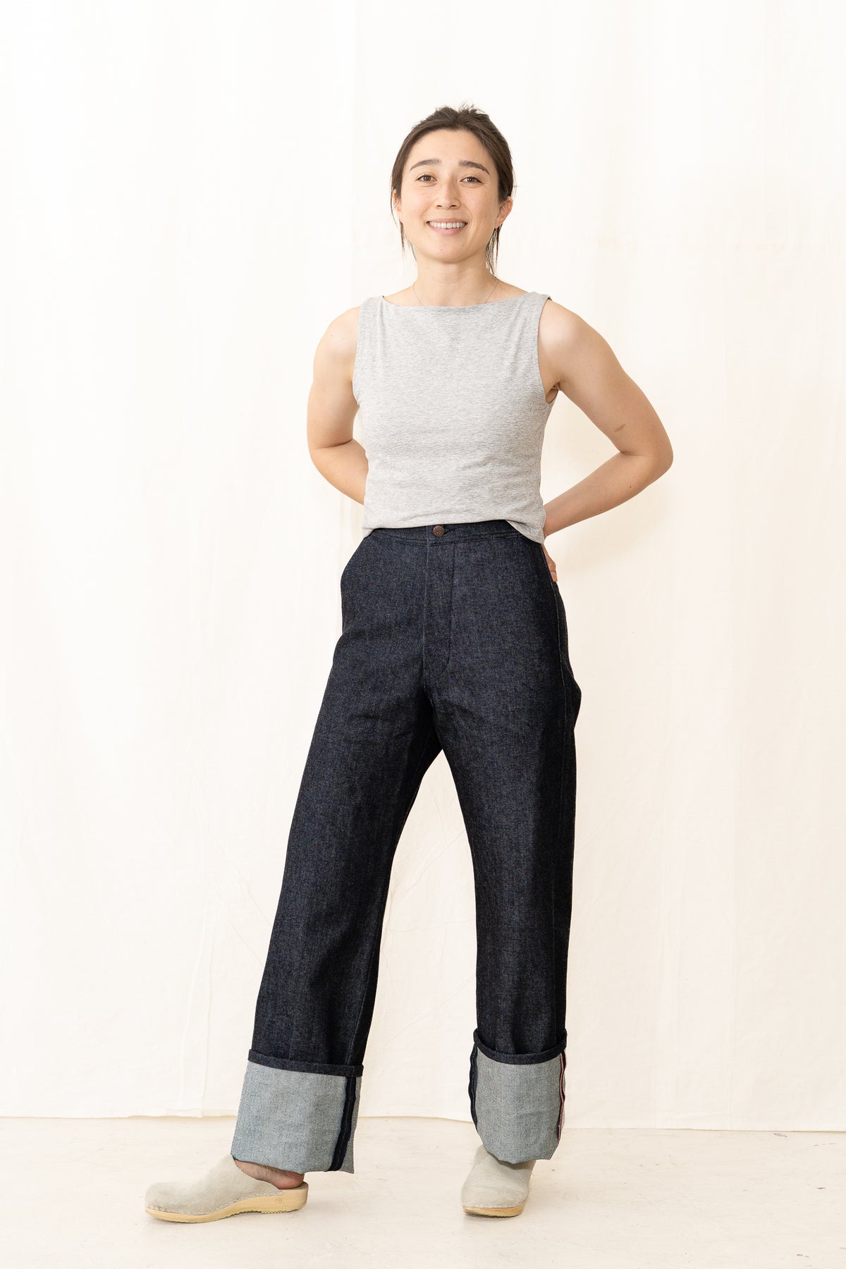 UQNATU Long Indigo Selvage Sailor Pant