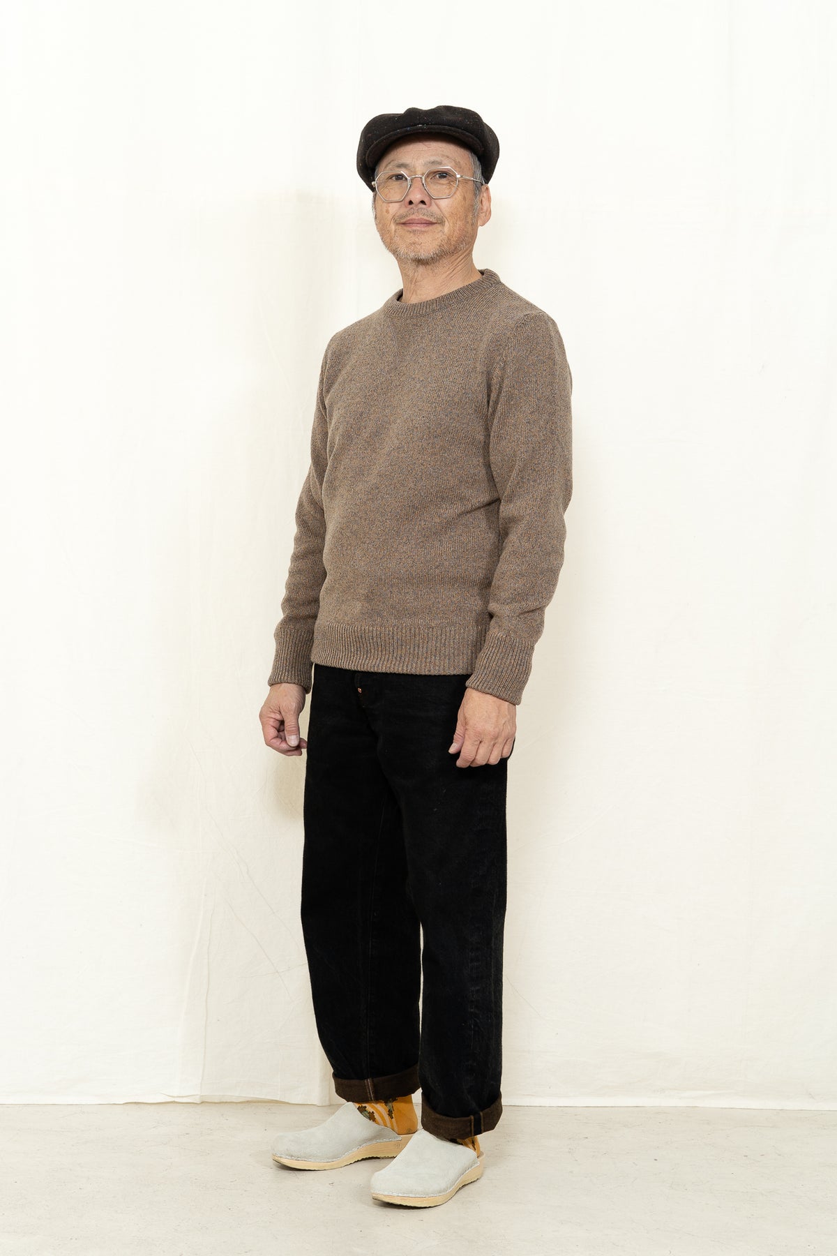 GRP TEC RA7  Crewneck Sweater in Mouline