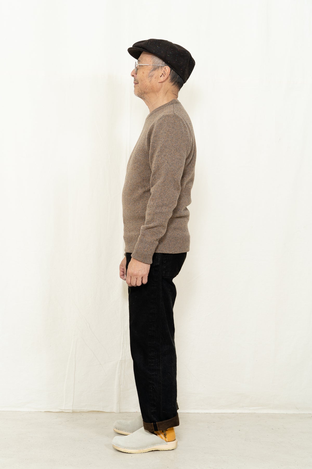 GRP TEC RA7  Crewneck Sweater in Mouline
