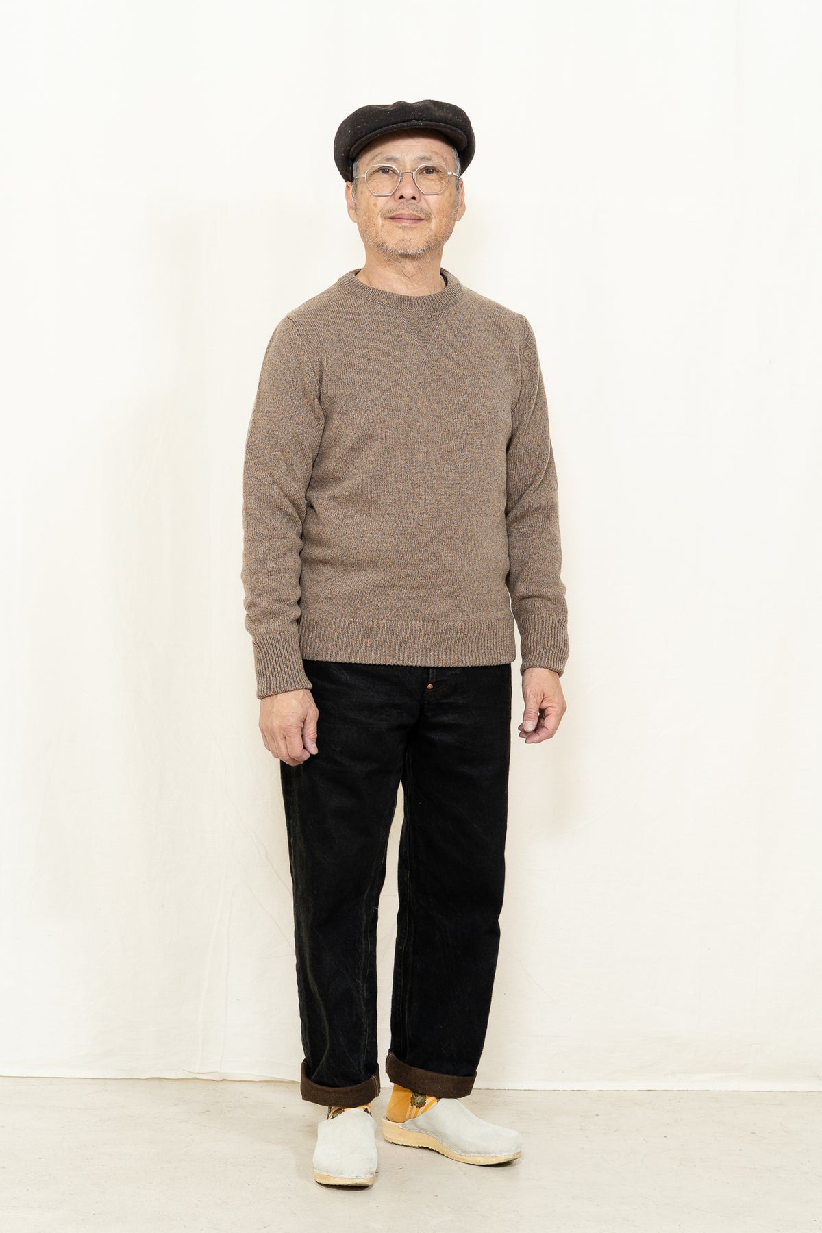 GRP TEC RA7  Crewneck Sweater in Mouline