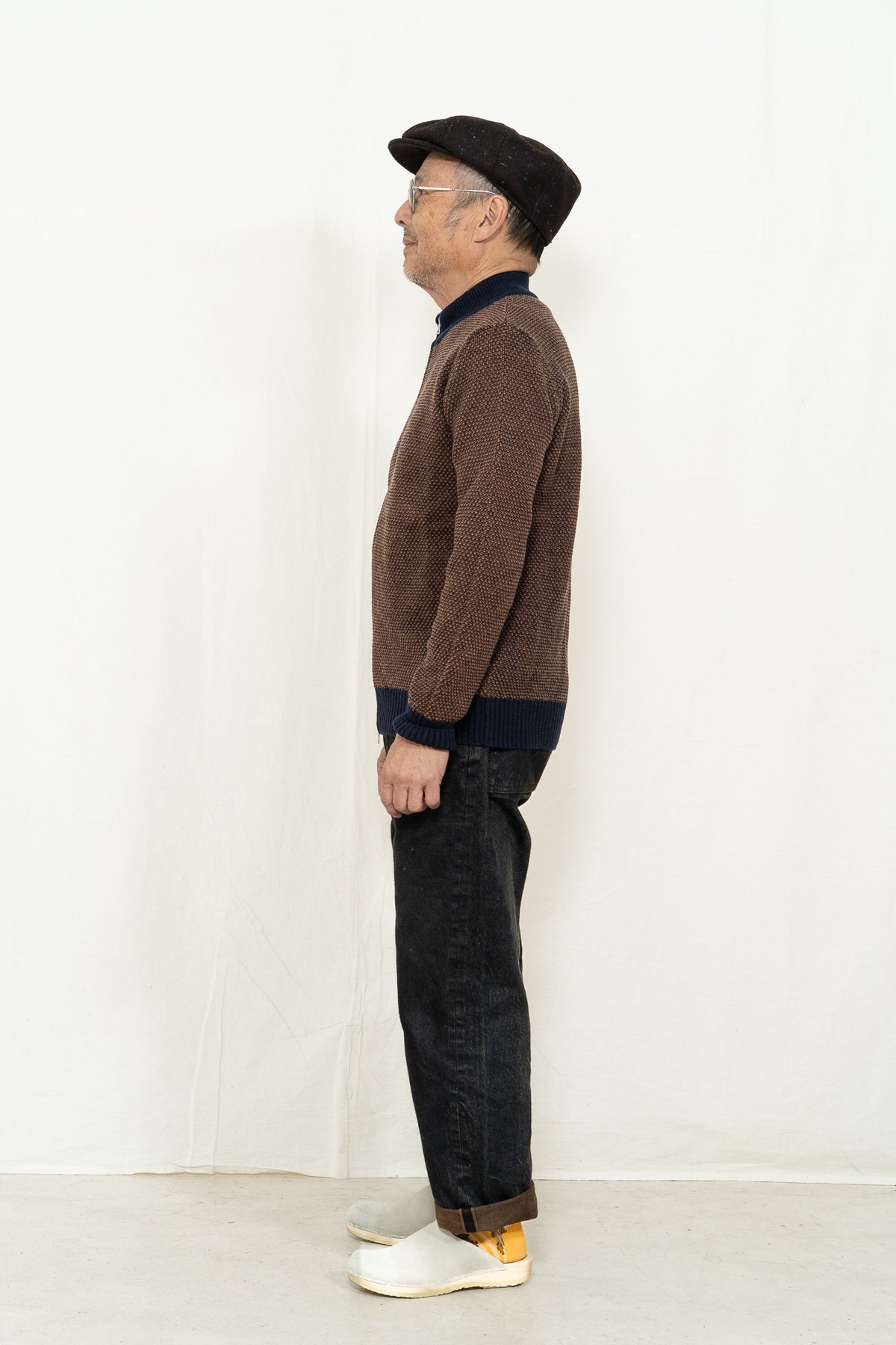 GRP ART. TEC6BIC Zip Jacket in Blue-Rust