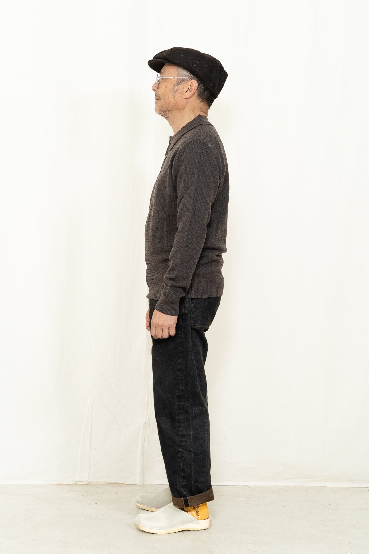 GRP ART. TEC103 L/S Polo in Brown