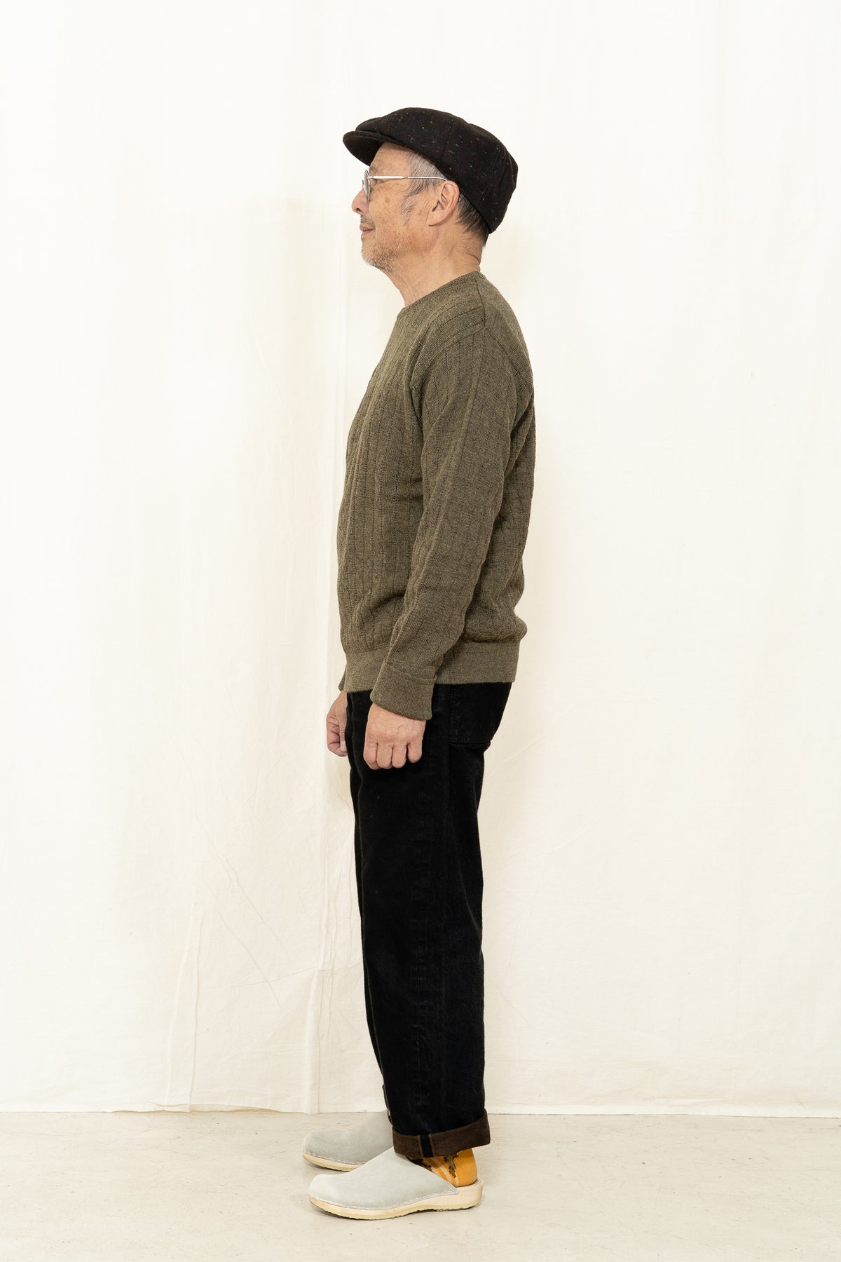 Casa Isaac ART. CC19 L/S Crewneck in Moss