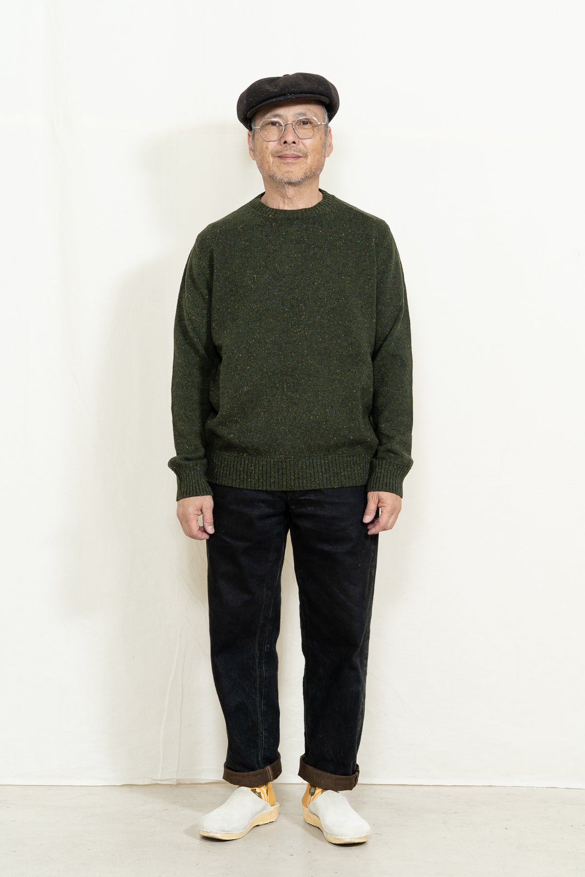 Casa Isaac ART. CC34 L/S Crewneck in Green
