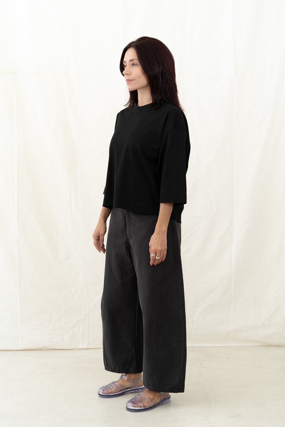SARAHWEAR Stella Black Jersey Shirt
