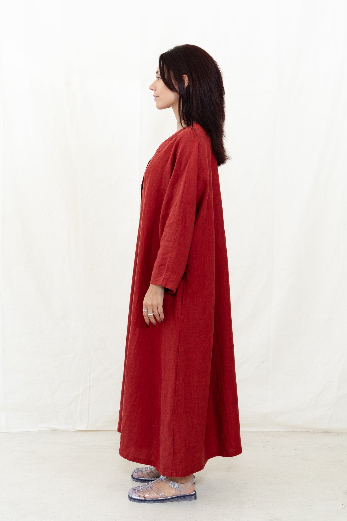 SARAHWEAR Plain Linen Dress