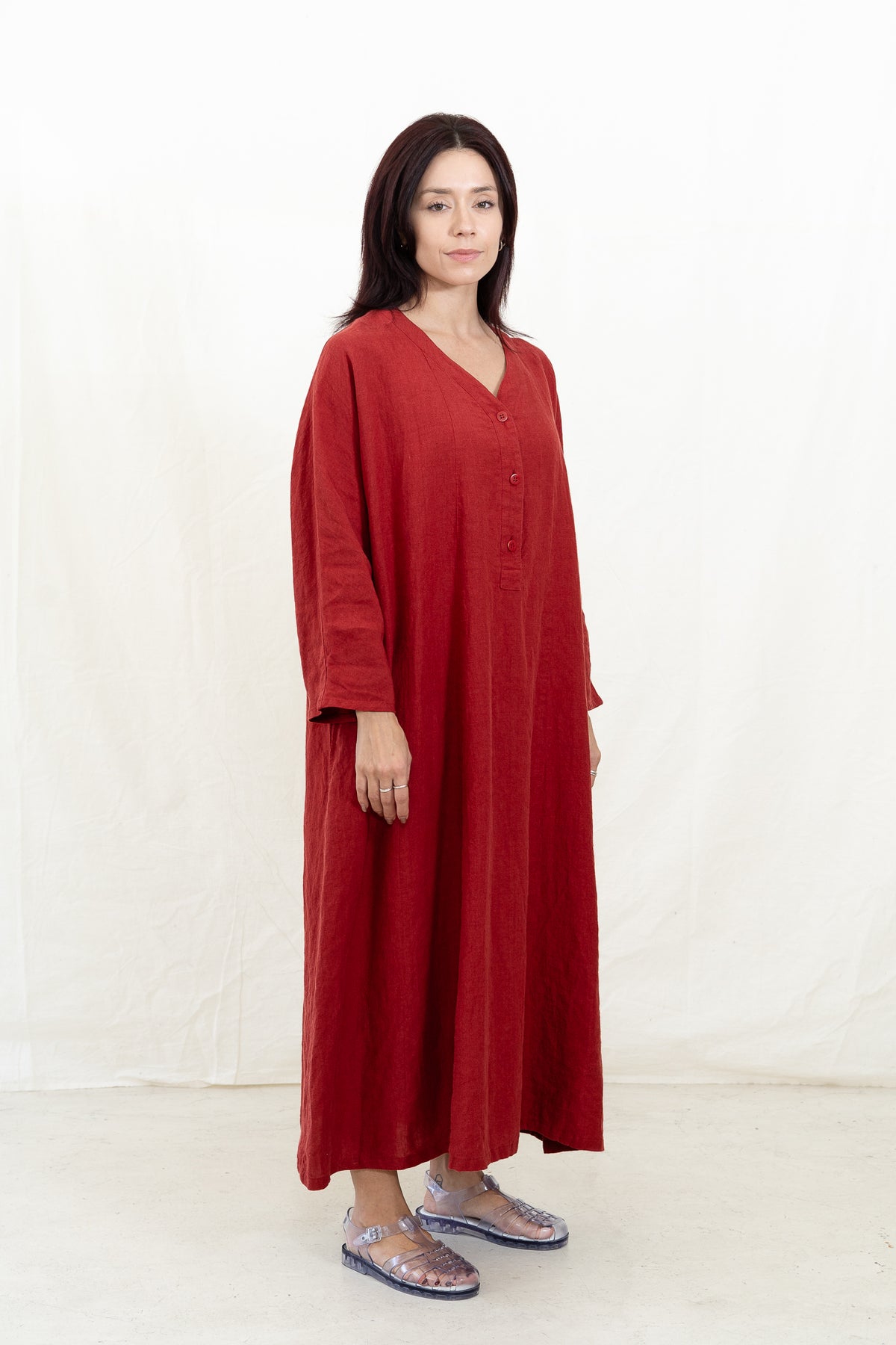 SARAHWEAR Plain Linen Dress