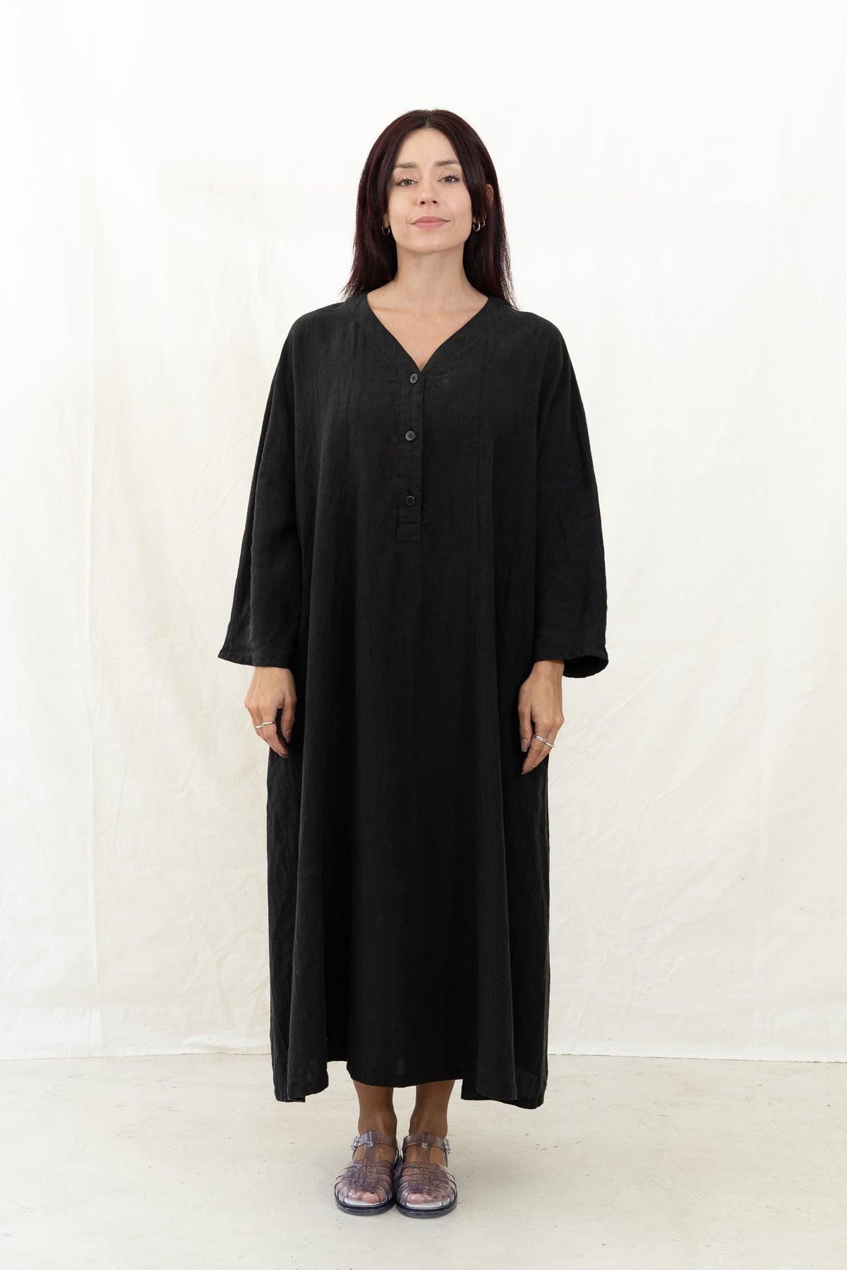 SARAHWEAR Plain Linen Dress